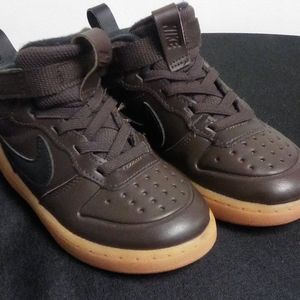 Brown Nike shoes